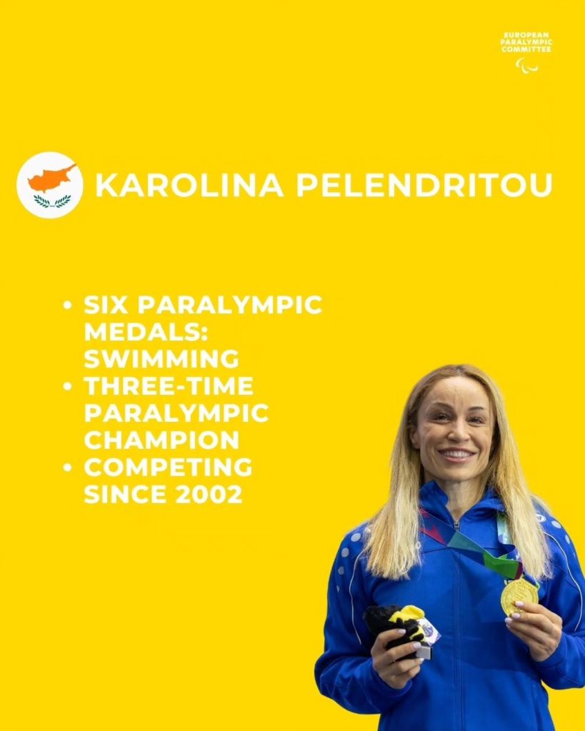 Karolina Pelendritou selected as one of eight members of the first European Paralympic Committee (EPC) Athletes’ Council