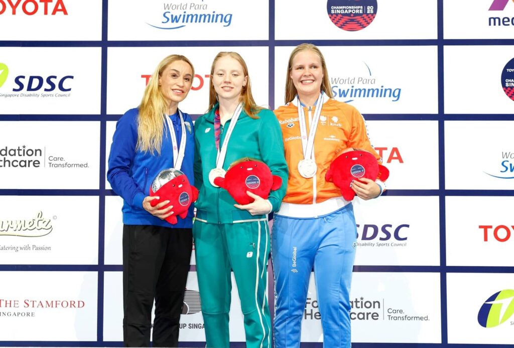 Silver Medal Para Swimming World Championships, 50m freestyle S11 – Singapore